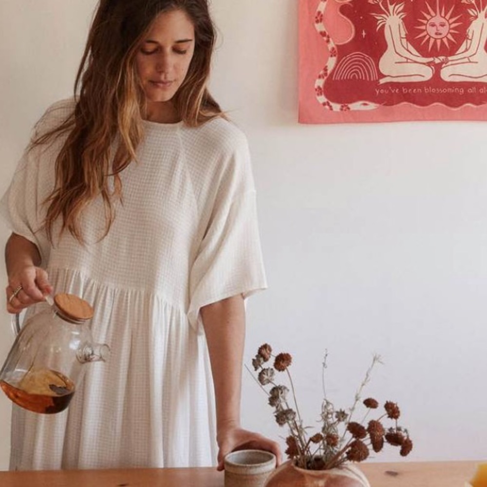 CHRISTY DAWN Theo dress in alabaster checker